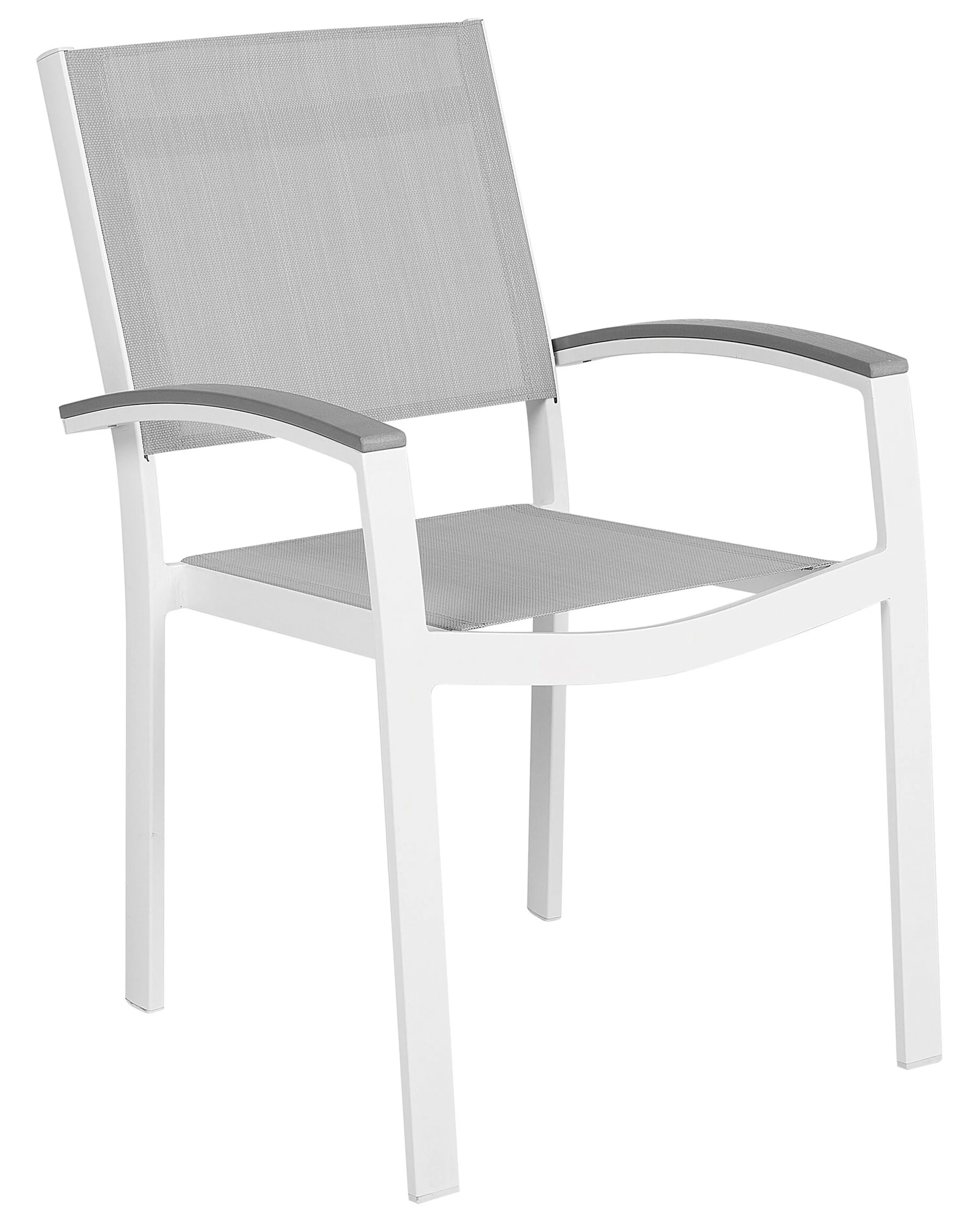 Set van 4 tuinstoelen PERETA Metaal Grijs