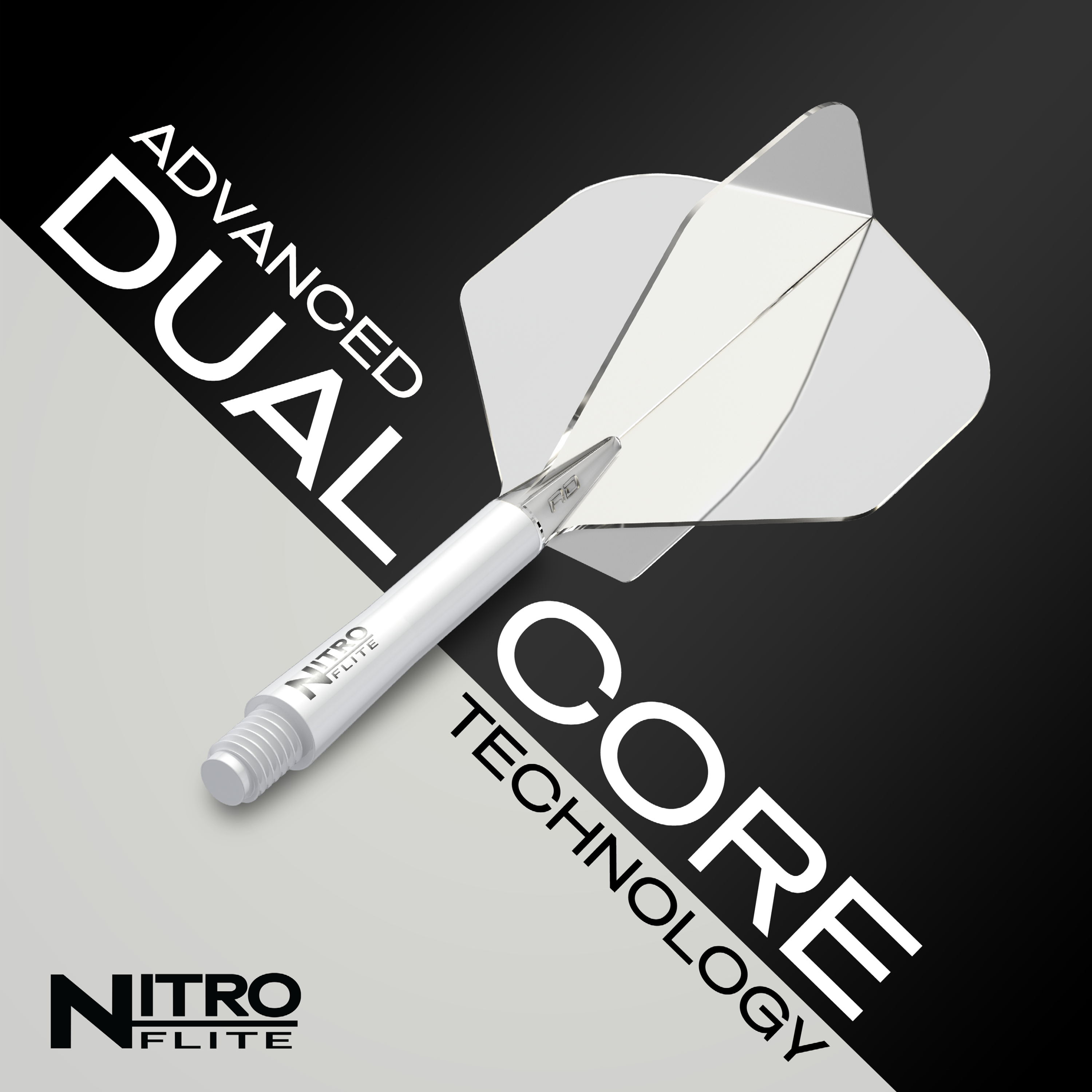 Red Dragon - Nitro Flite Flight Weiß - Transparent