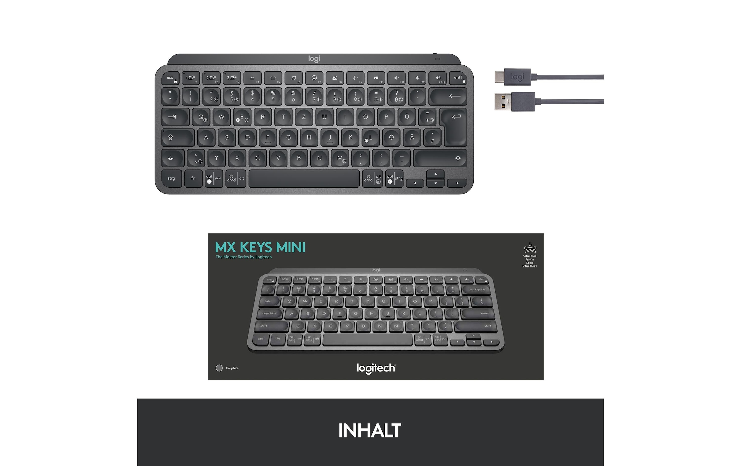 Logitech Tastatur »Logitech MX Keys Mini graphite« ()