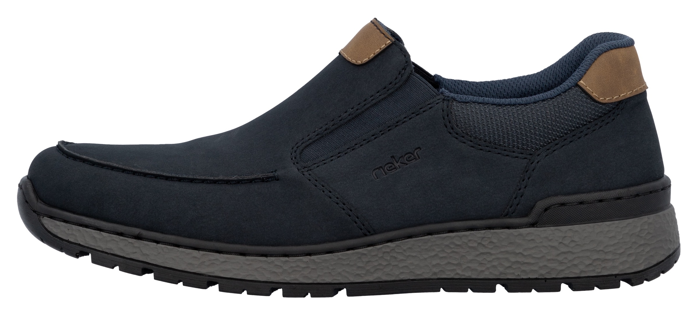 Rieker Slipper  mit kontrastfarbenen Besätzen, bequeme Form