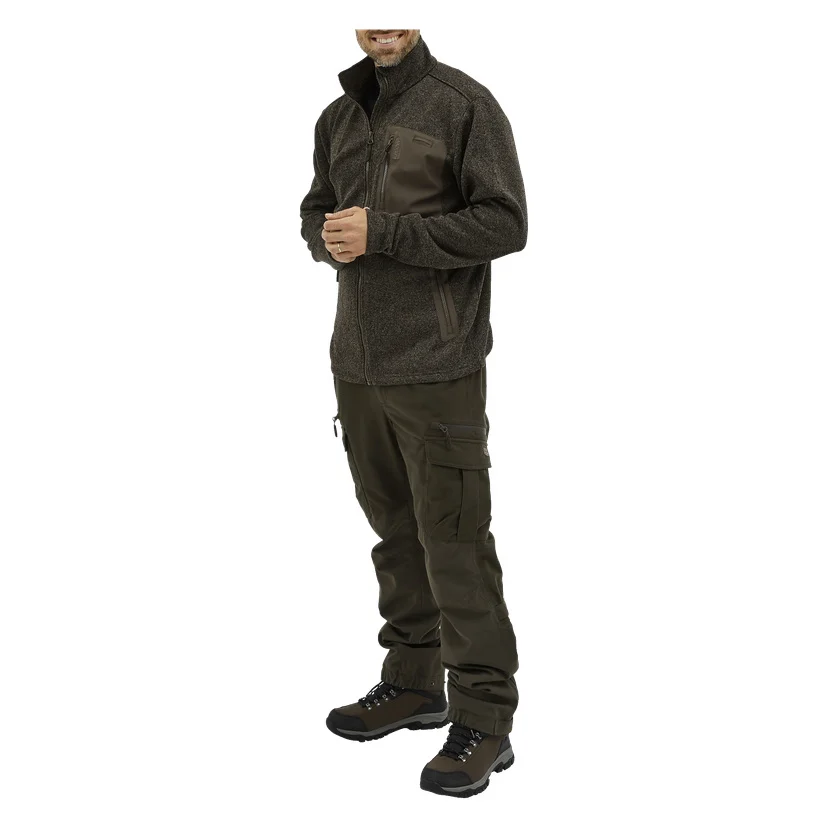 Strikket fleecejakke for menn XXL
