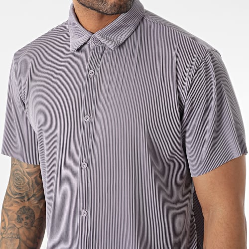Ensemble Chemise Manches Courtes Et Pantalon Violet