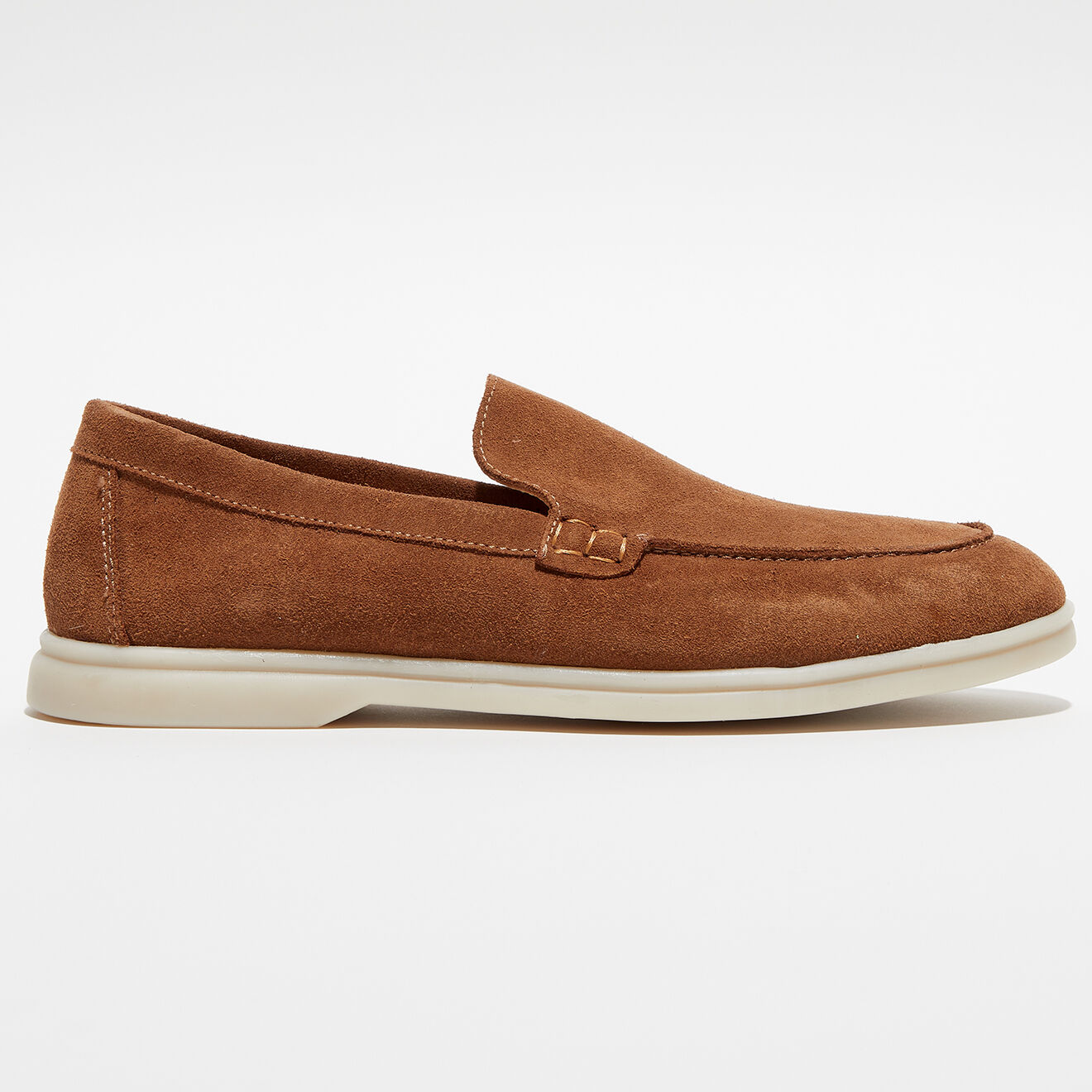 Loafers Mocassins en Velours de Cuir Jules tabac