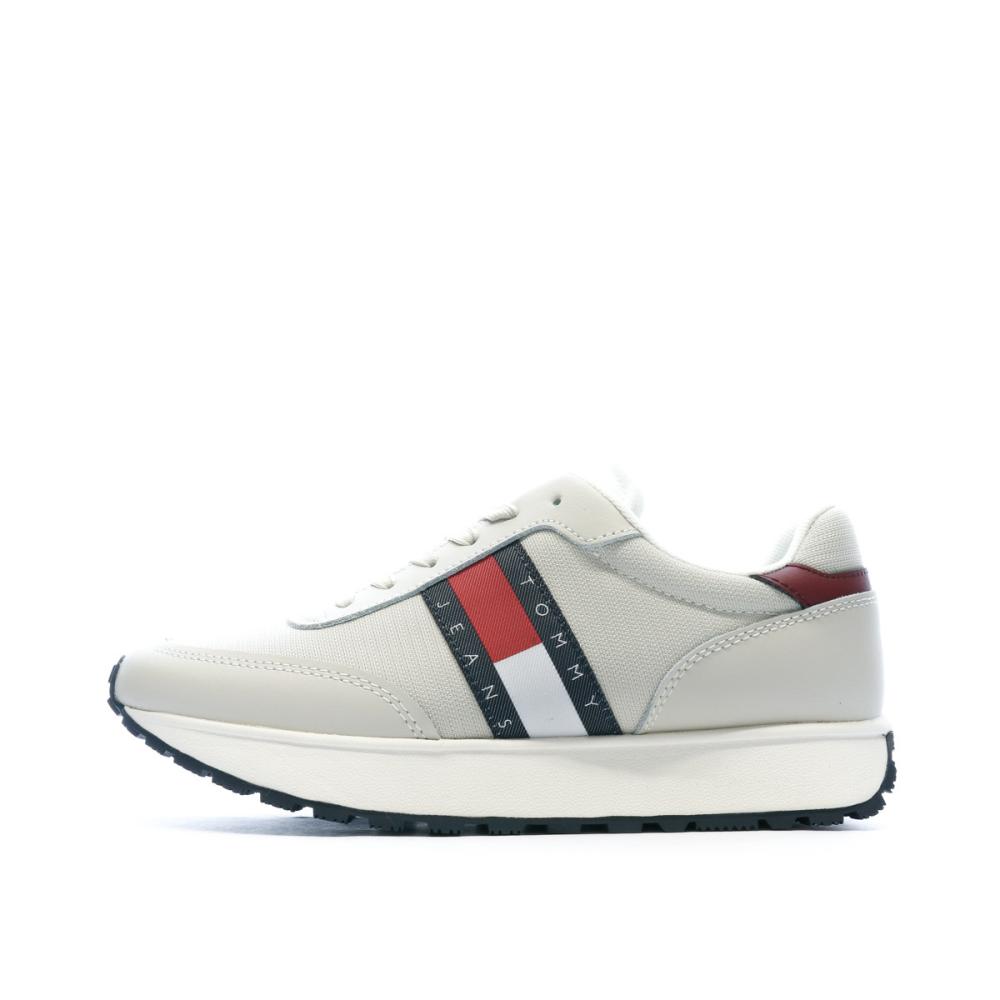Tommy Hilfiger Baskets Grises Femme Tommy Jeans Retro Runner