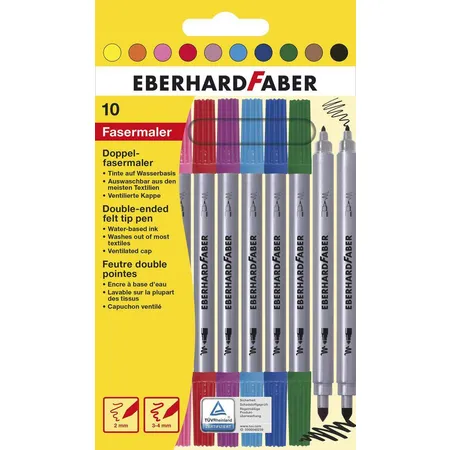 Eberhard Faber Doppelfasermaler 10er Etui