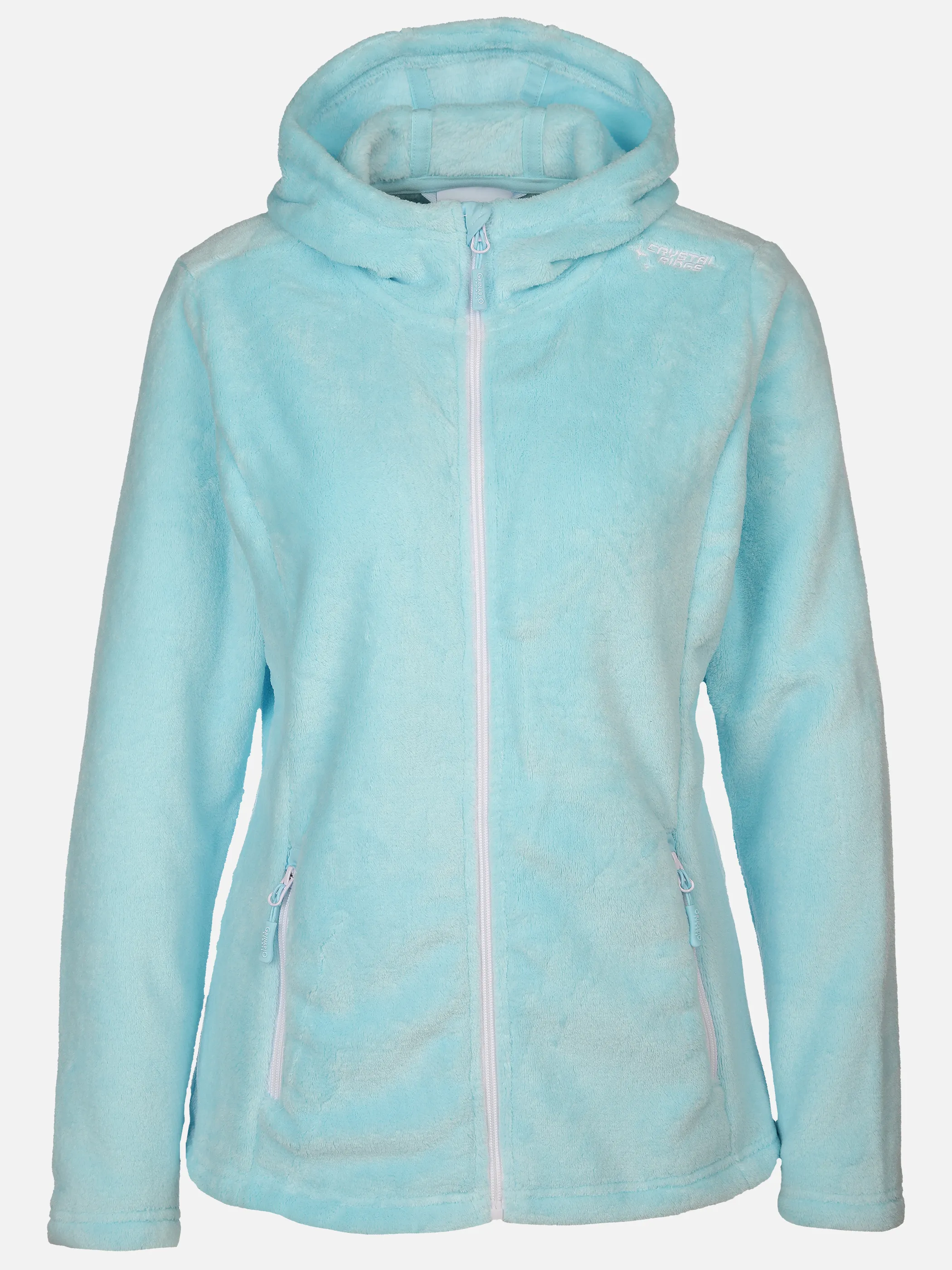 Damen Flauschjacke mit Kapuze