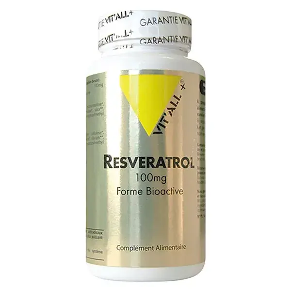 Vit'all+ Resveratrol 100mg 60 cápsulas vegetais