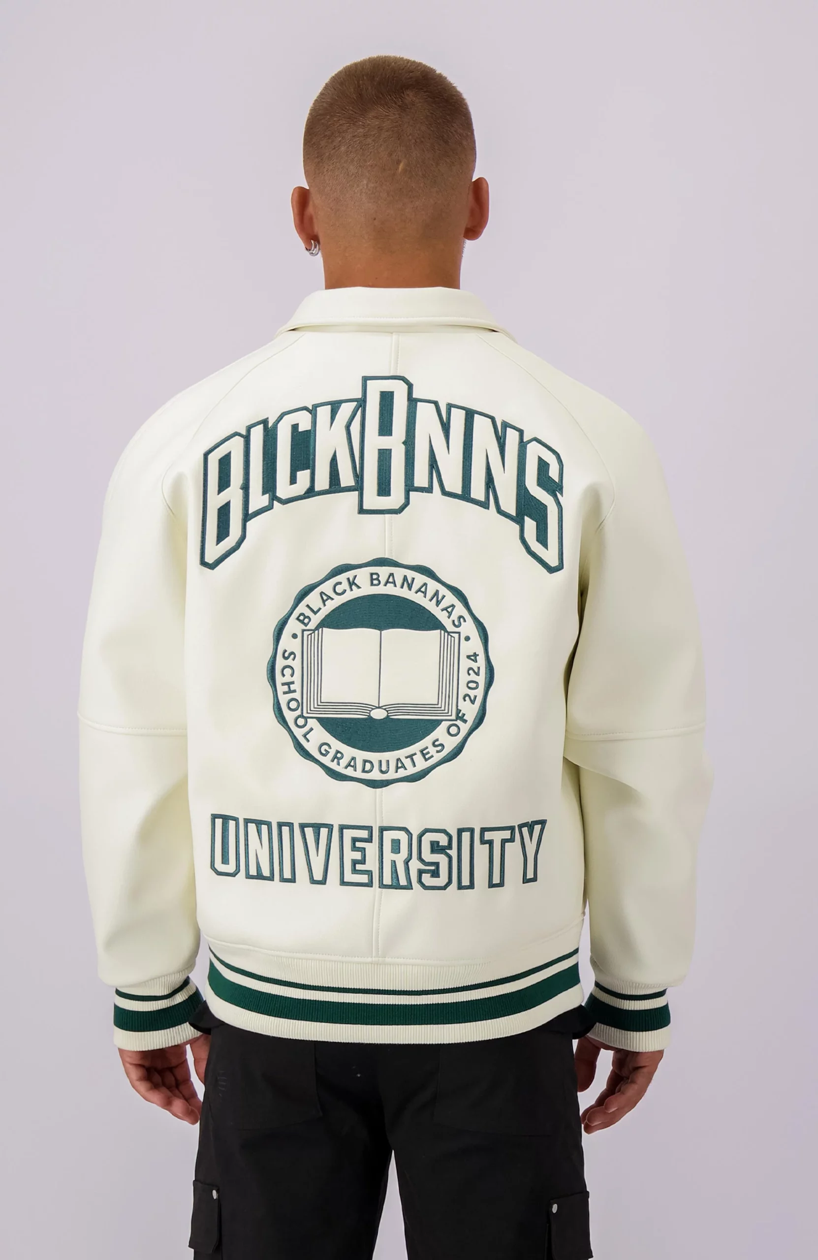 Black Bananas Leather University Jack Heren Beige