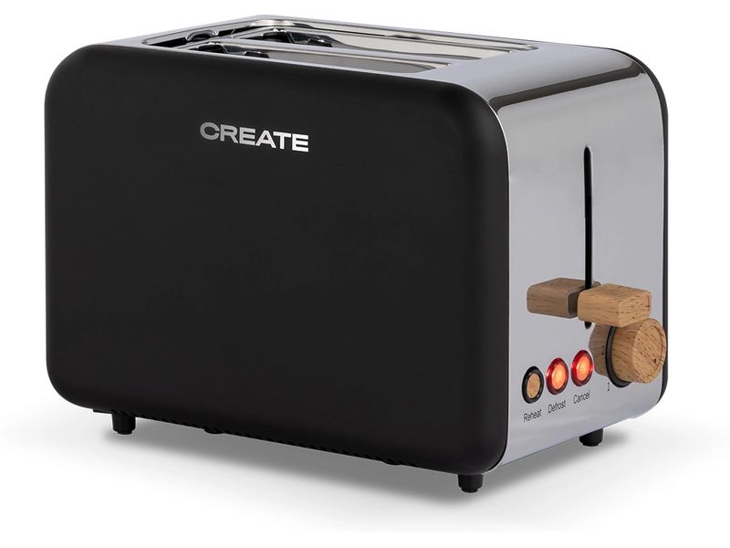 Create Toaster Retro Schwarz Toaster im Retro-Design