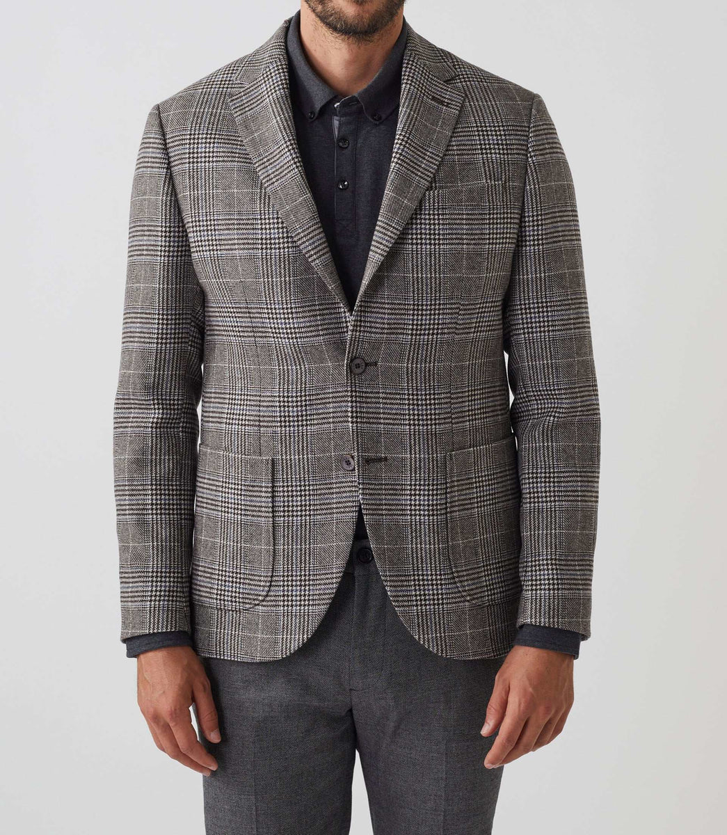 Veste Prince de Galles marron 