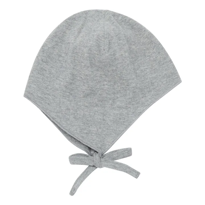 Gray Label Bonnet Hat Coton Bio | Gris