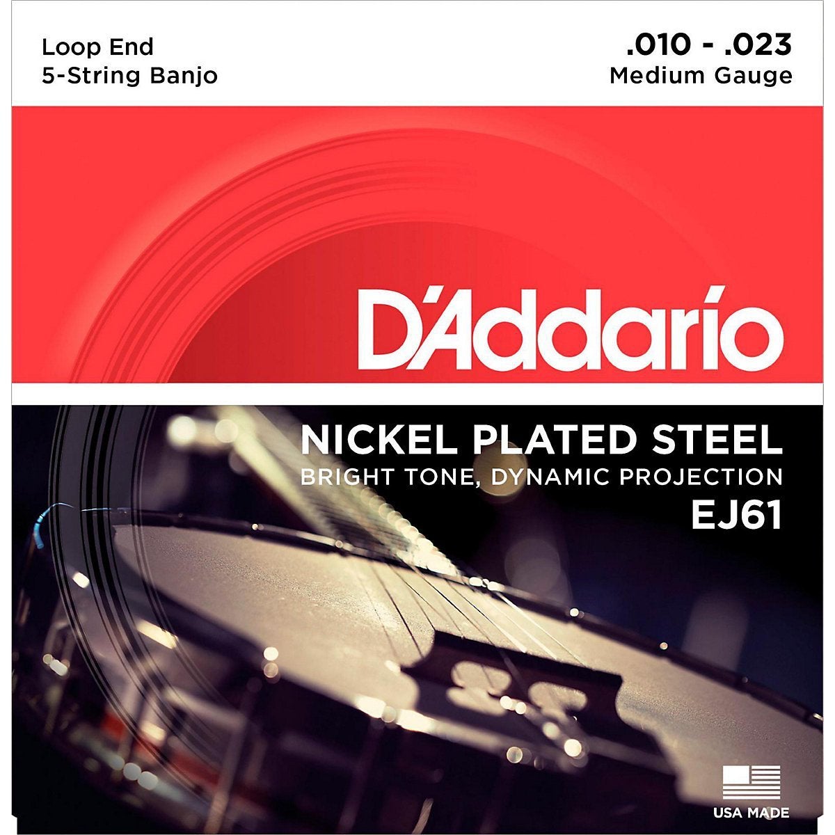 D'Addario EJ61 snarenset voor vijf-snarige banjo