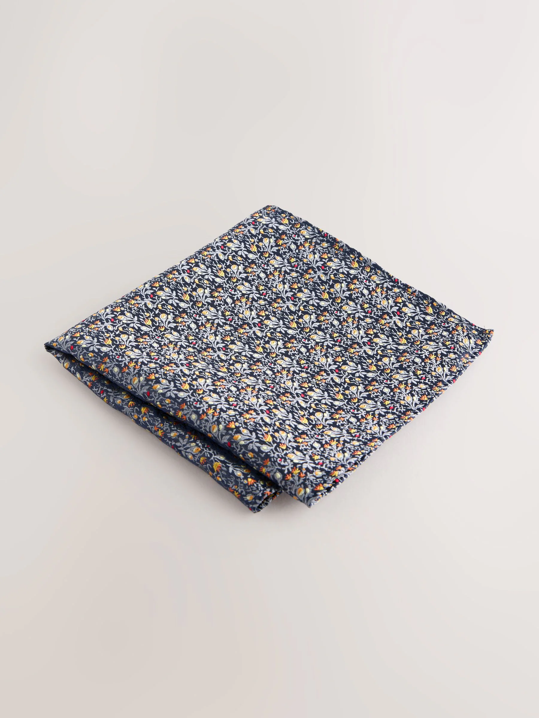 Marineblauw - Set van stropdas en pochet