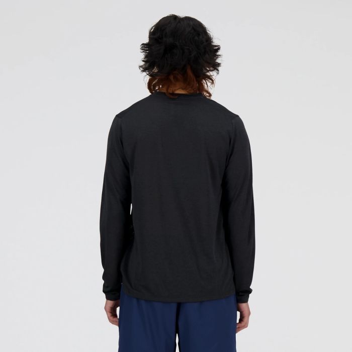 New Balance Herre Trøjer Athletics Run Long Sleeve T-Shirt Sort