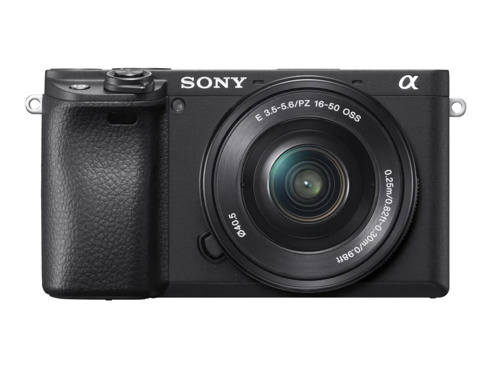 Sony a6400 ILCE-6400L - Digitalkamera - spejlløst - 24.2 MP - APS-C - 4K / 30 fps - 3x optisk zoom 16-50 mm objektiv - Wi-Fi, NFC, Bluetooth - sort