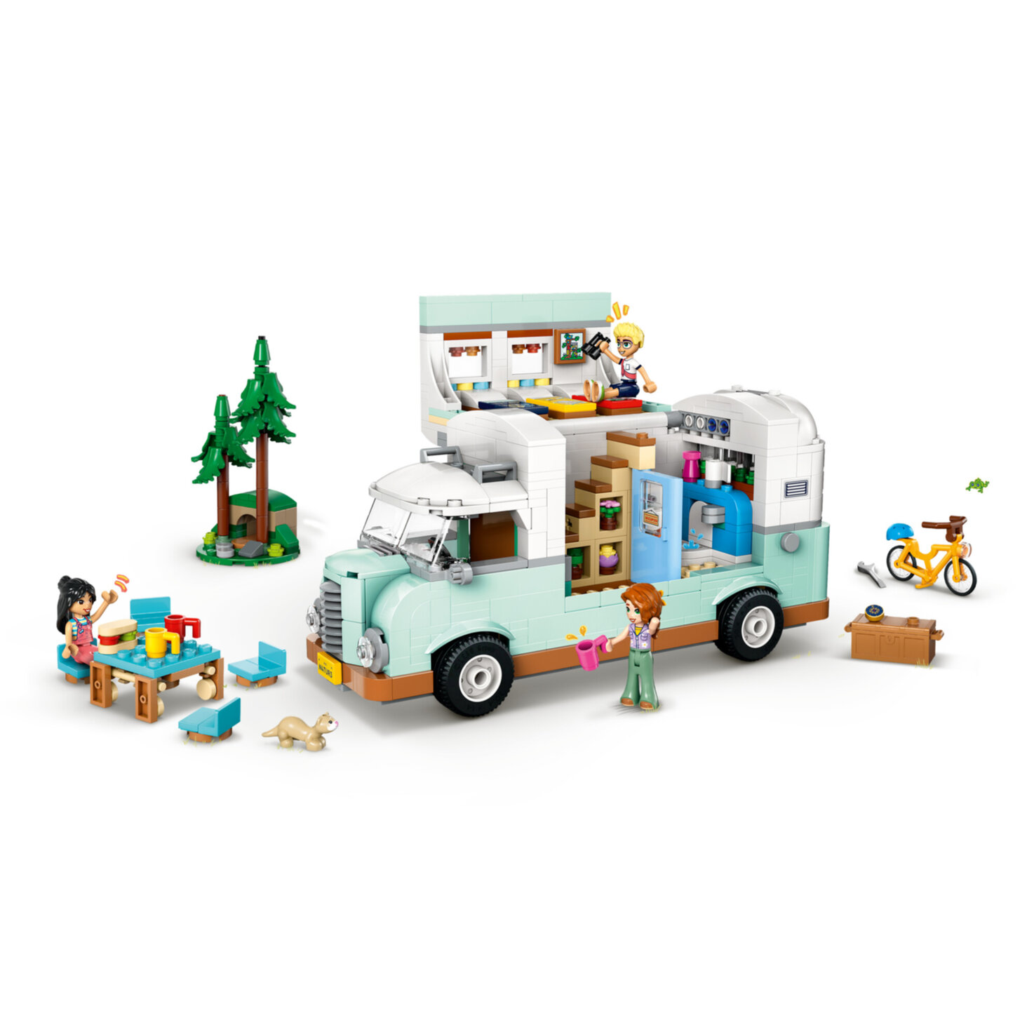 LEGO® Friends Wohnmobil 42663, Spielzeug mit Wohnwagen ab 7 Jahren