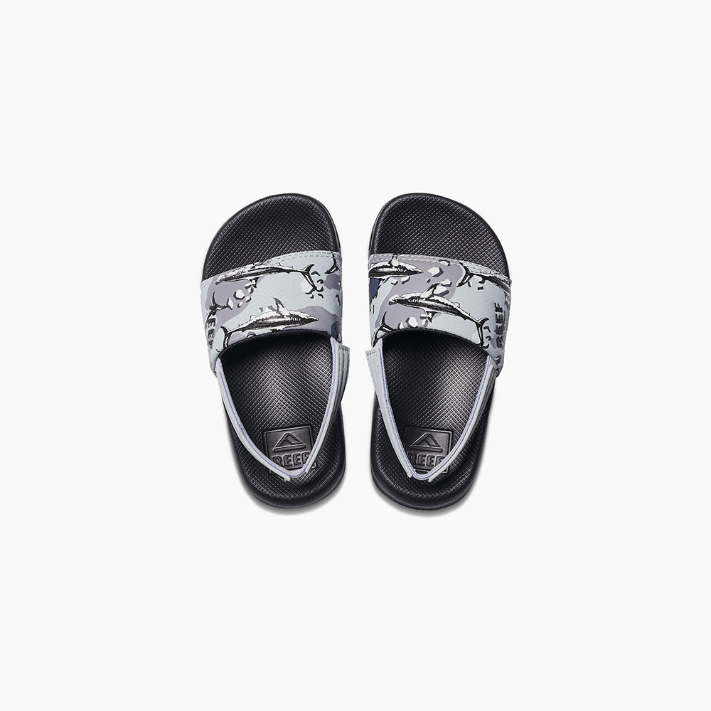 Little One Slide Grey Camo Shark