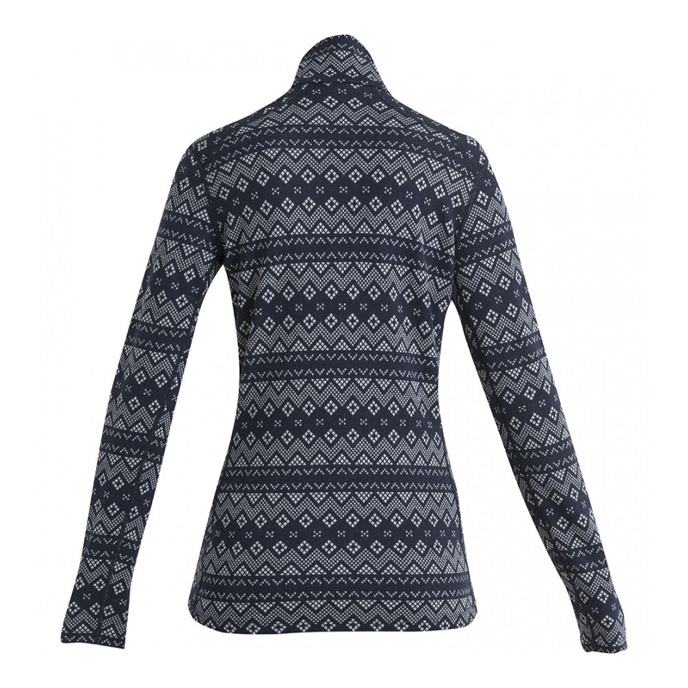 Icebreaker 260 VERTEX FIRST SNOW - Sous-couche Femme midnight navy/snow/j