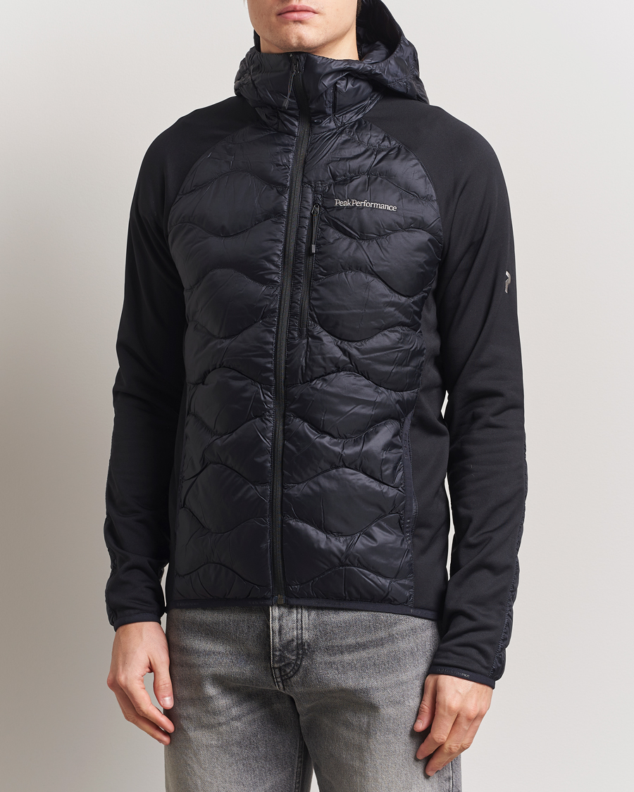 Peak Performance Helium Down Hooded Hybrid Jacket Black