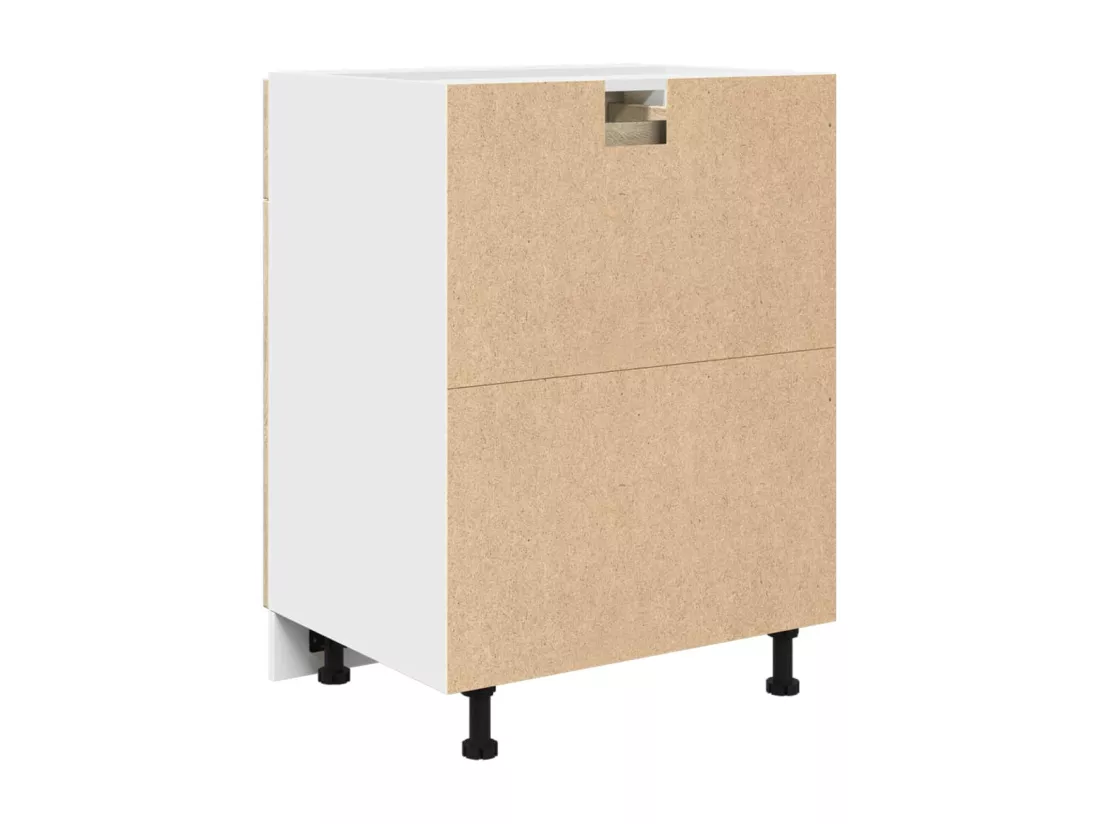 Armoire de plancher tiroir Chêne sonoma 60x46x81,5 cm Aggloméré