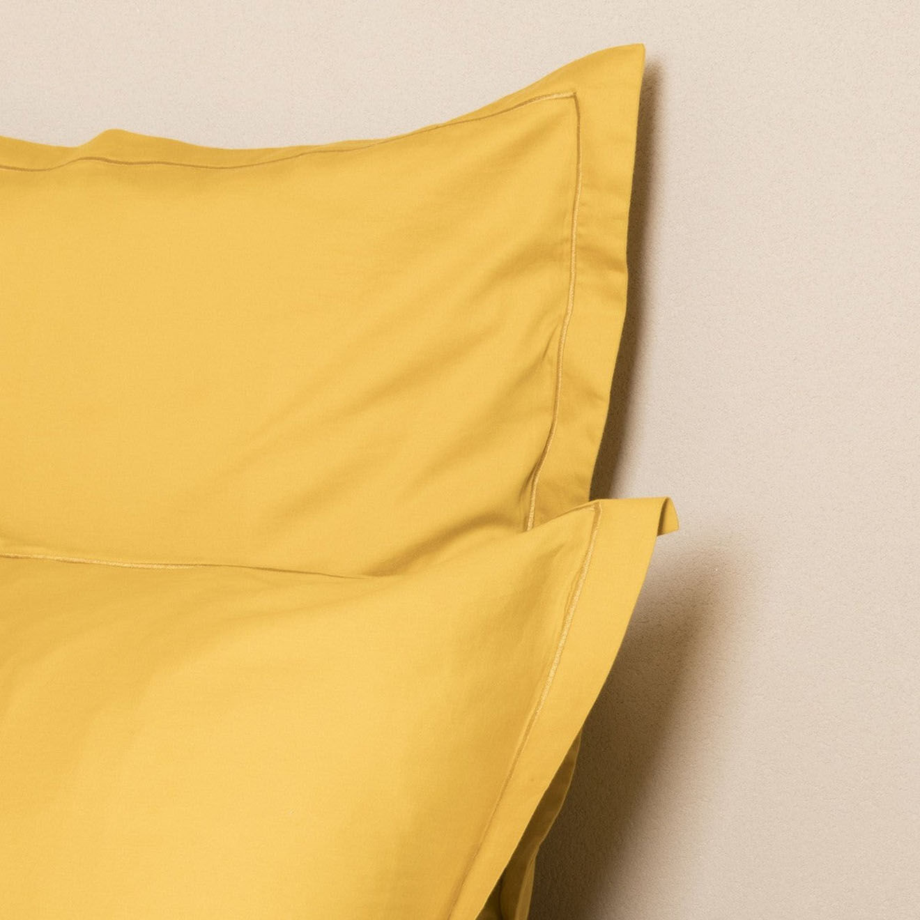 Febronie Housse de couette en Satin de Coton Julia jaune
