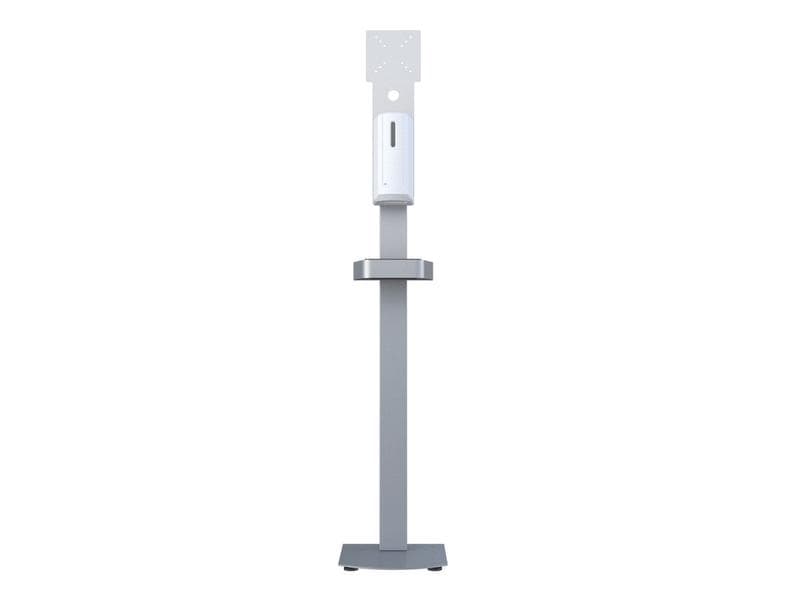Multibrackets Desinfektionsmittelständer Hygienebox Stand w MB Hygienebox Standmontage, weiss / 9646 Infrarot Auto-Sensor 0-12 cm, 1 Liter Tank, ABS