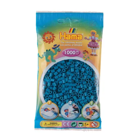 Hama Bügelperlen Midi Petrol, 1000 Stück