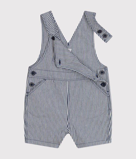 Salopette courte en toile bébé