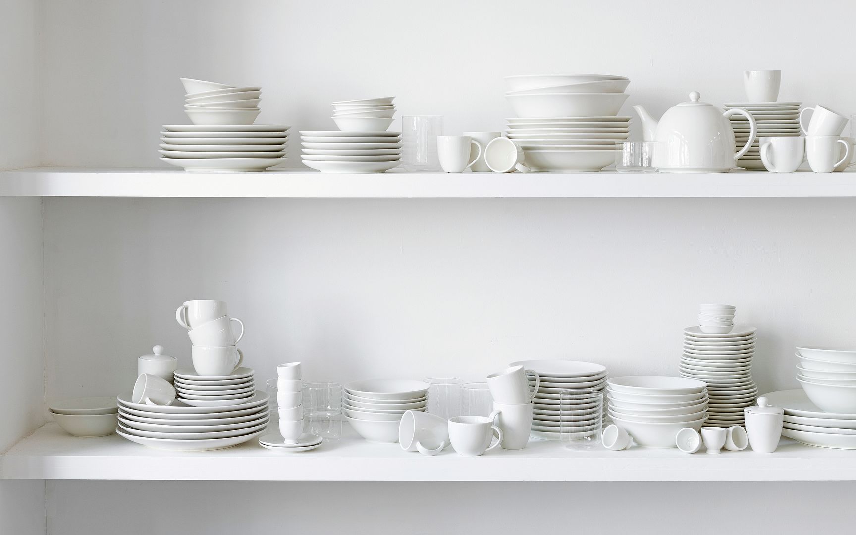 vtwonen Schalen - Set van 2 - Wit - Porselein - Ã 23cm