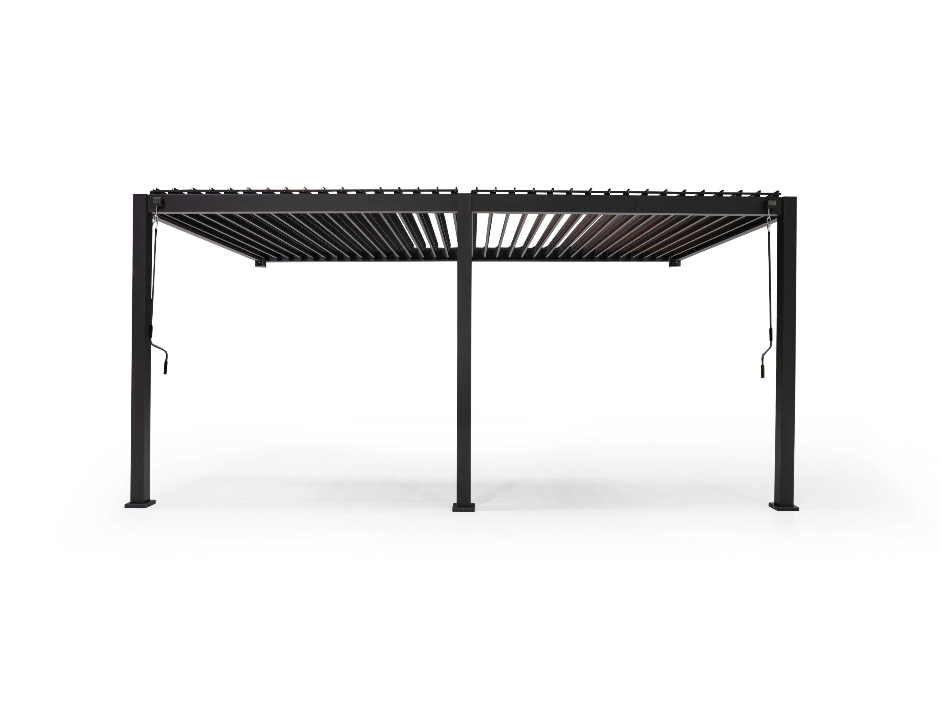 Mirador Delxue 300 x 530 cm muur overkapping - antraciet