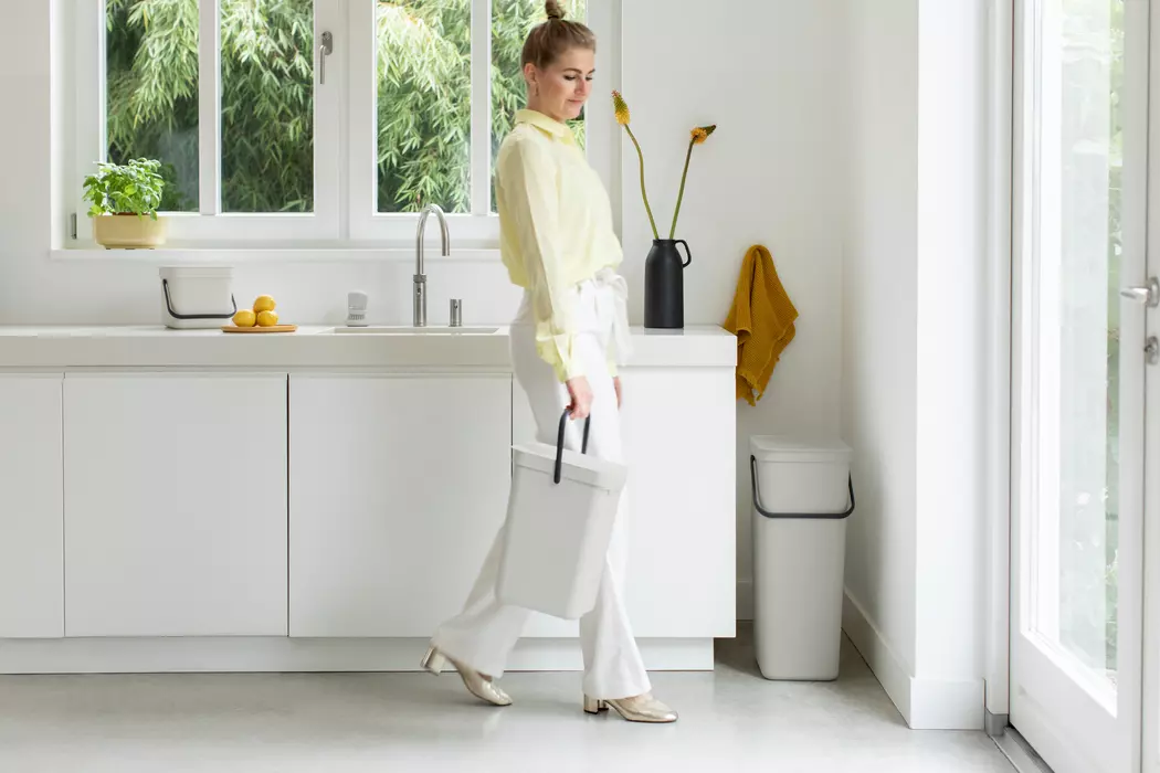 Abfallbehälter Sort&Go 12l Light Grey