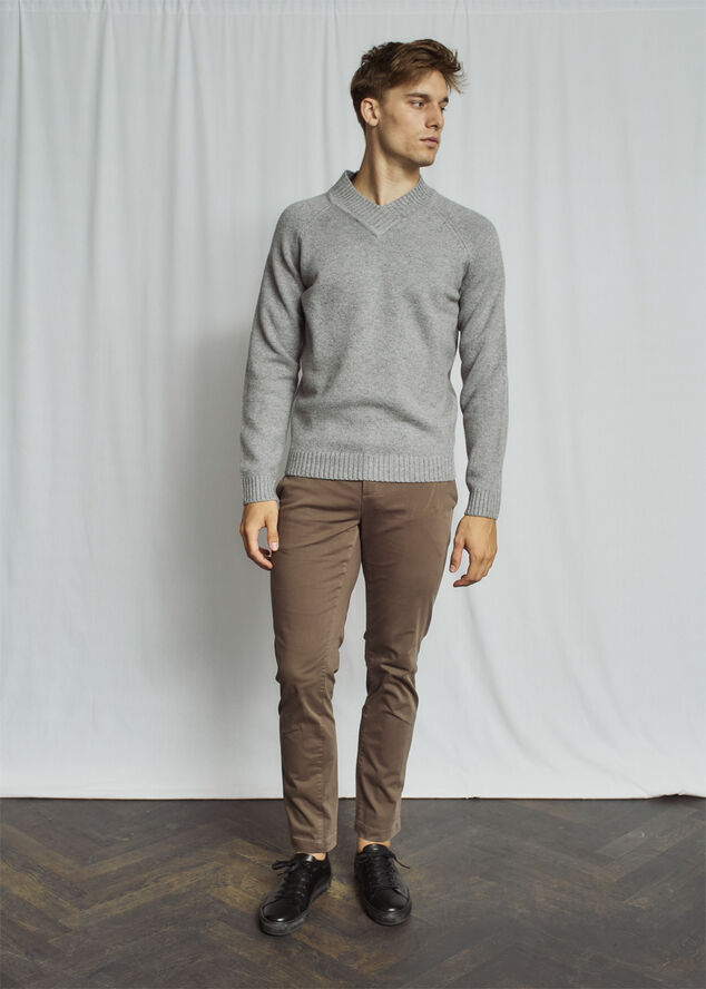 Bruun & Stengade BS Douglas Regular Fit Knitwear Grey
