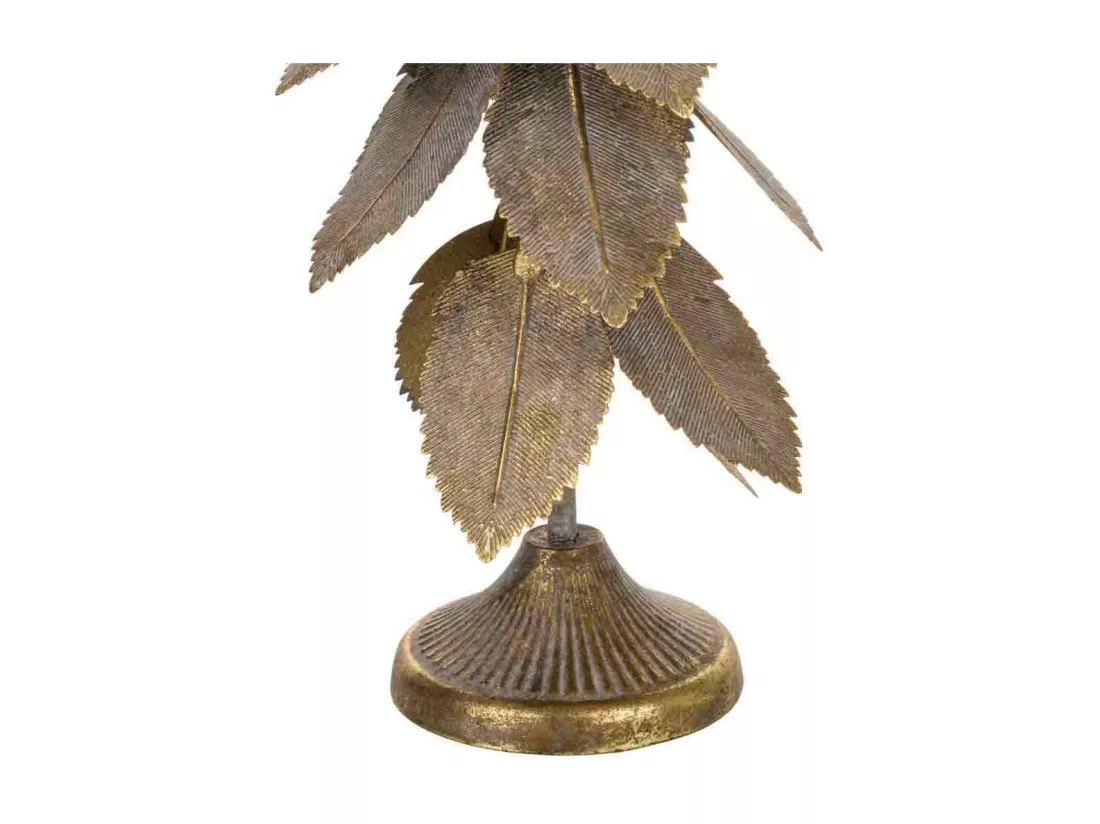 Chandelier en métal doré 19x19x43h