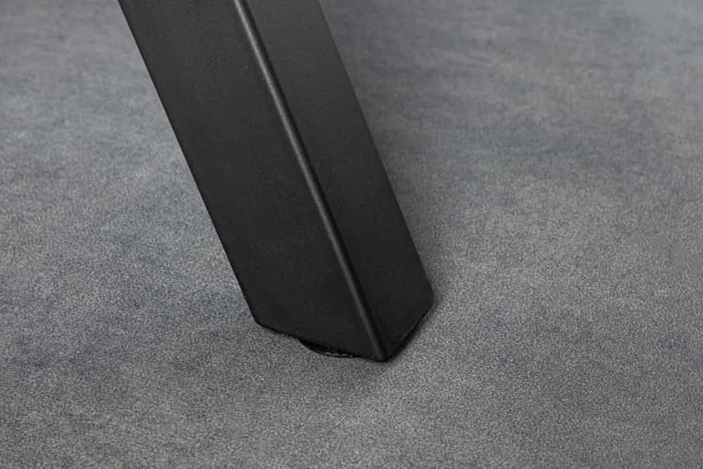 Industrial Bartisch WILD 120cm grau Wildeichen-Design schwarz Metall X-Gestell