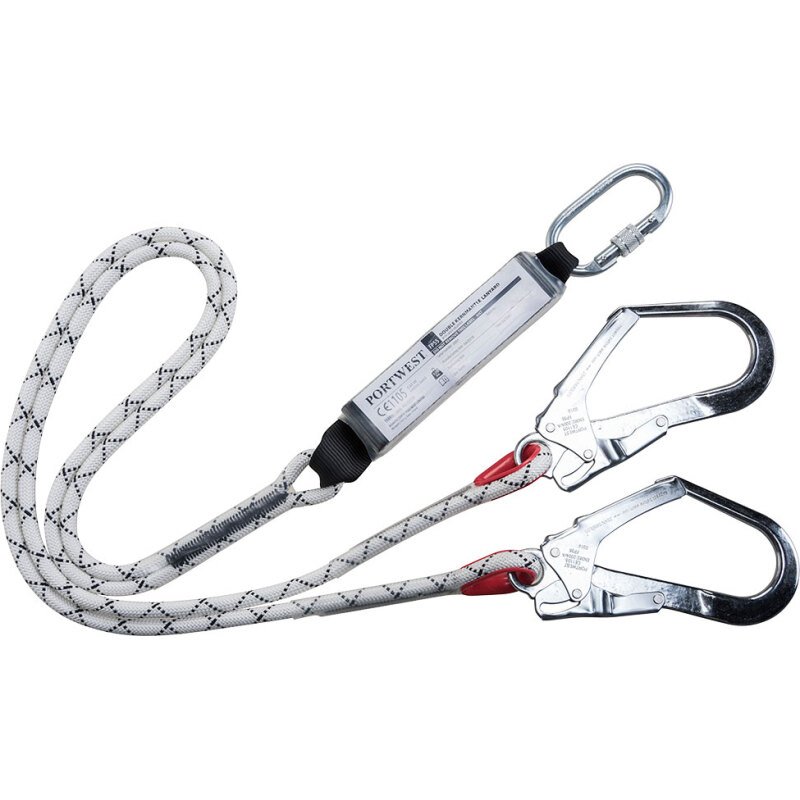 Portwest FP55 Lanière double avec absorbeur de choc Blanc