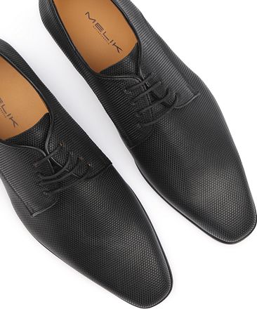 Melik Schoen Derby Wannio Zwart 7674-01-352 BLK kopen