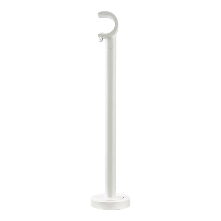 Support long pour barre à rideau GoodHome 19 mm Anafi blanc