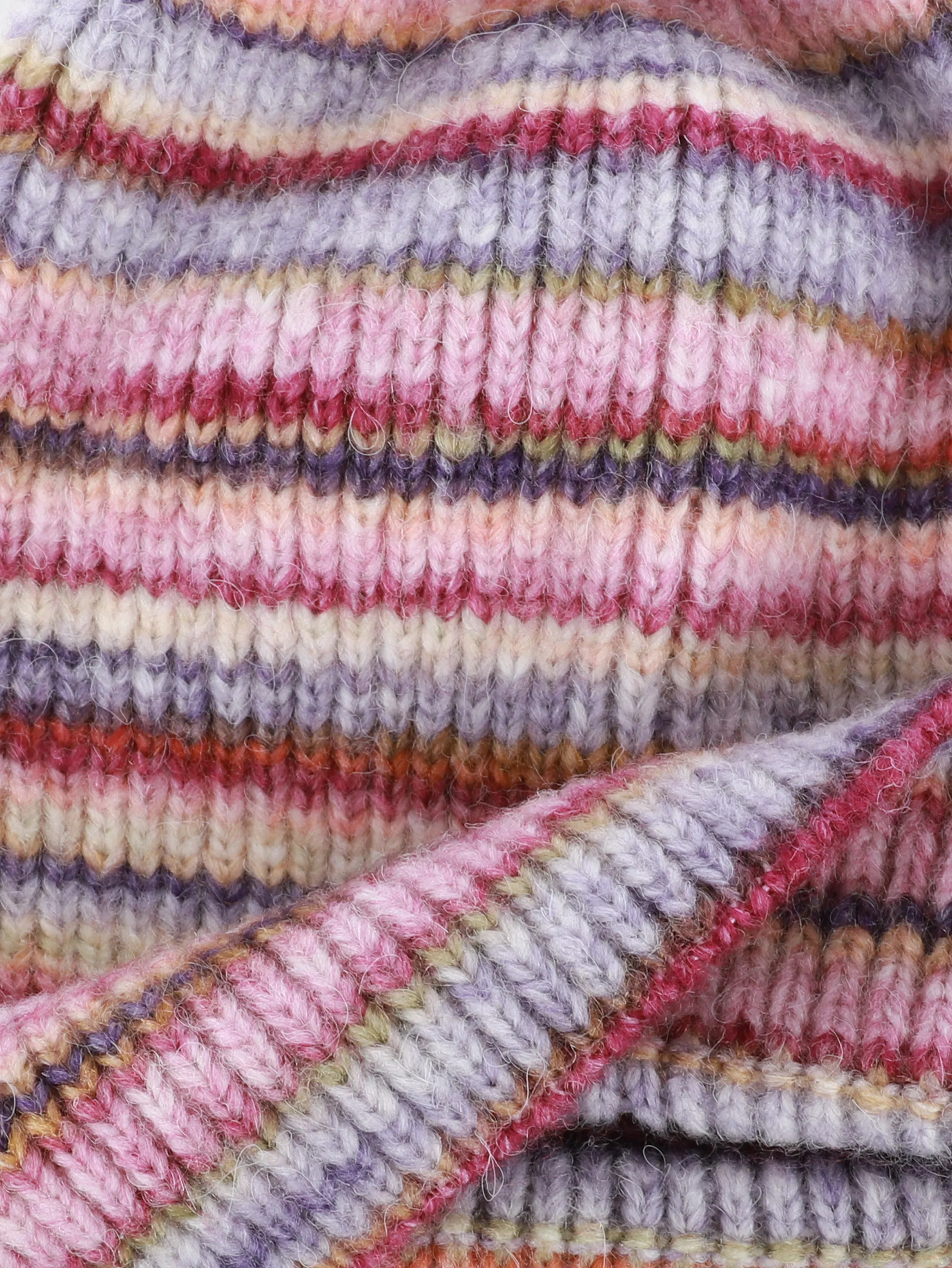 Mädchen Strickmütze mit Umschlag