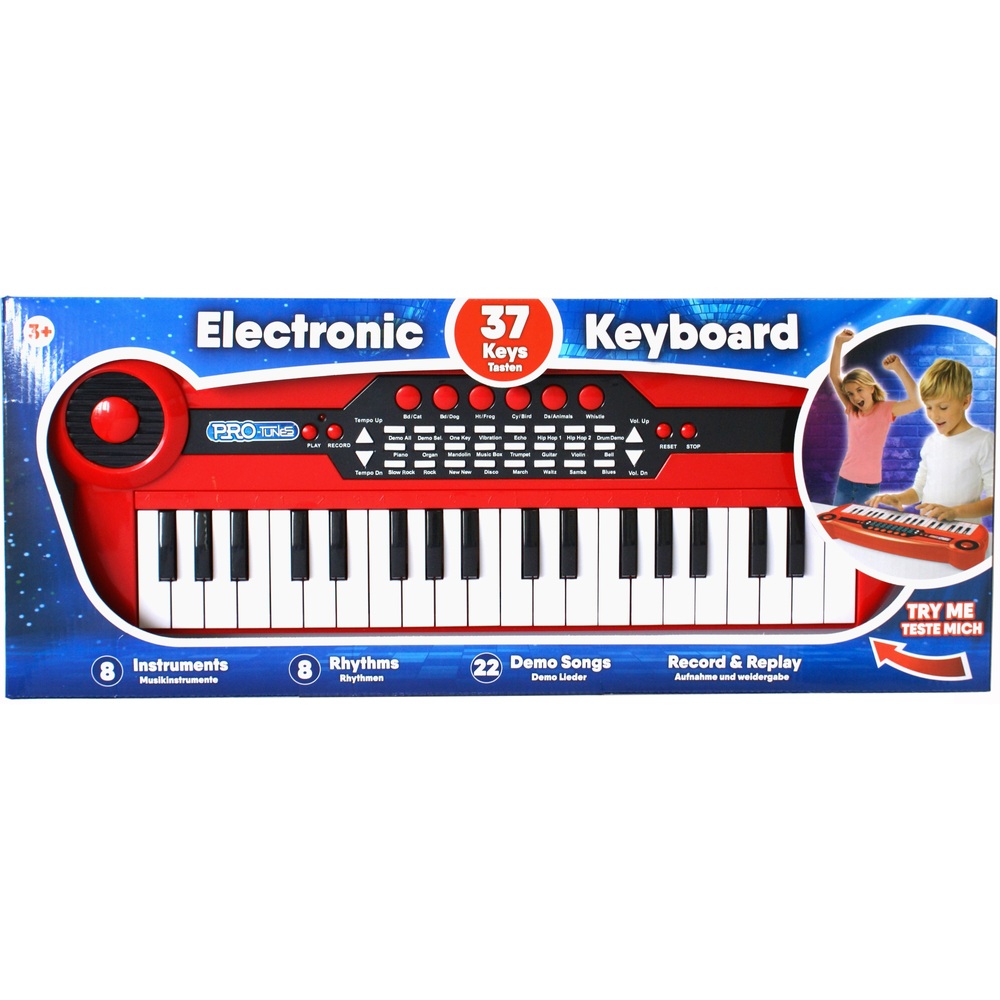 37-Tasten-Elektronik-Keyboard, rot