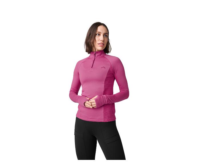 Dames sportshirt met fleecevoering