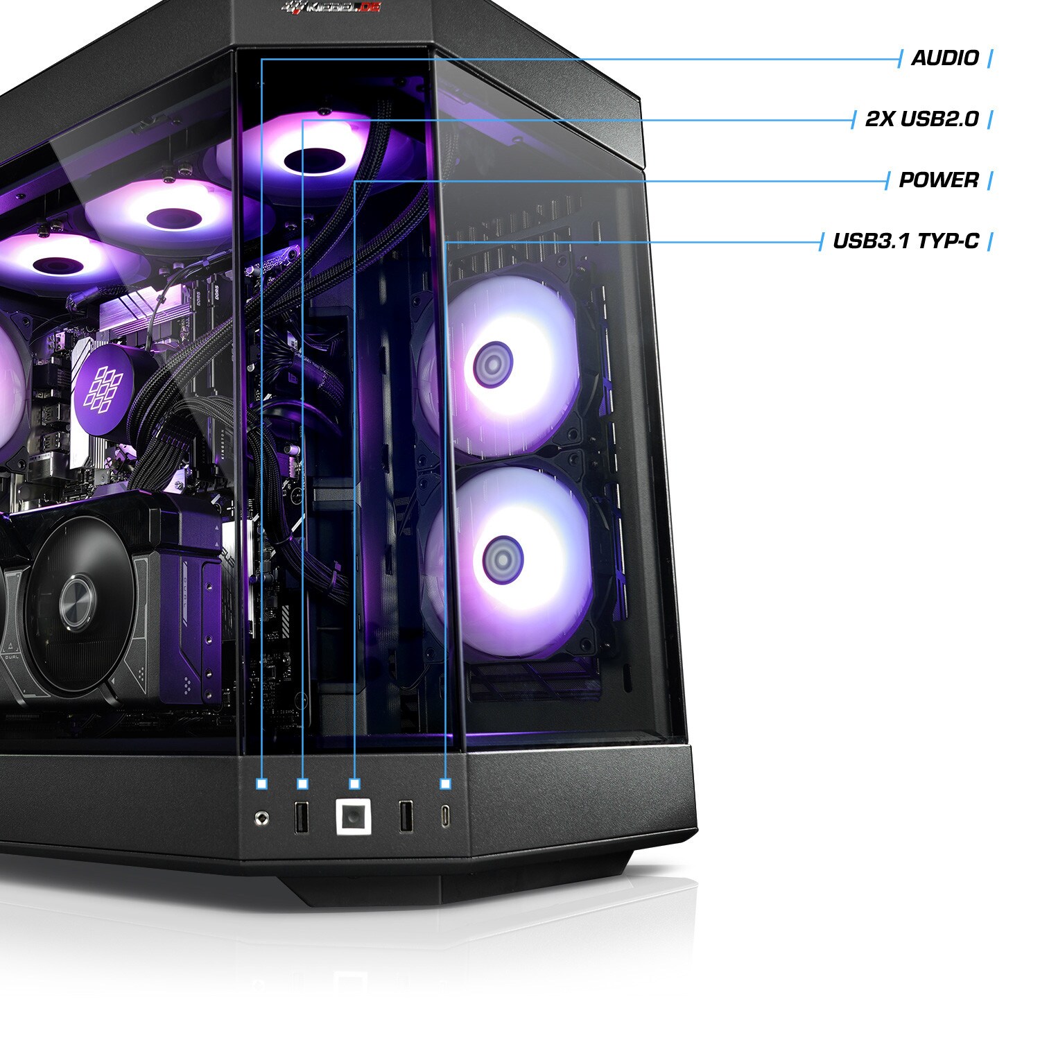 Gaming PC Poseidon 14 Intel Core i7-14700KF, 32GB DDR5, NVIDIA RTX 4070 Super 12 GB, 2TB SSD, Windows 11