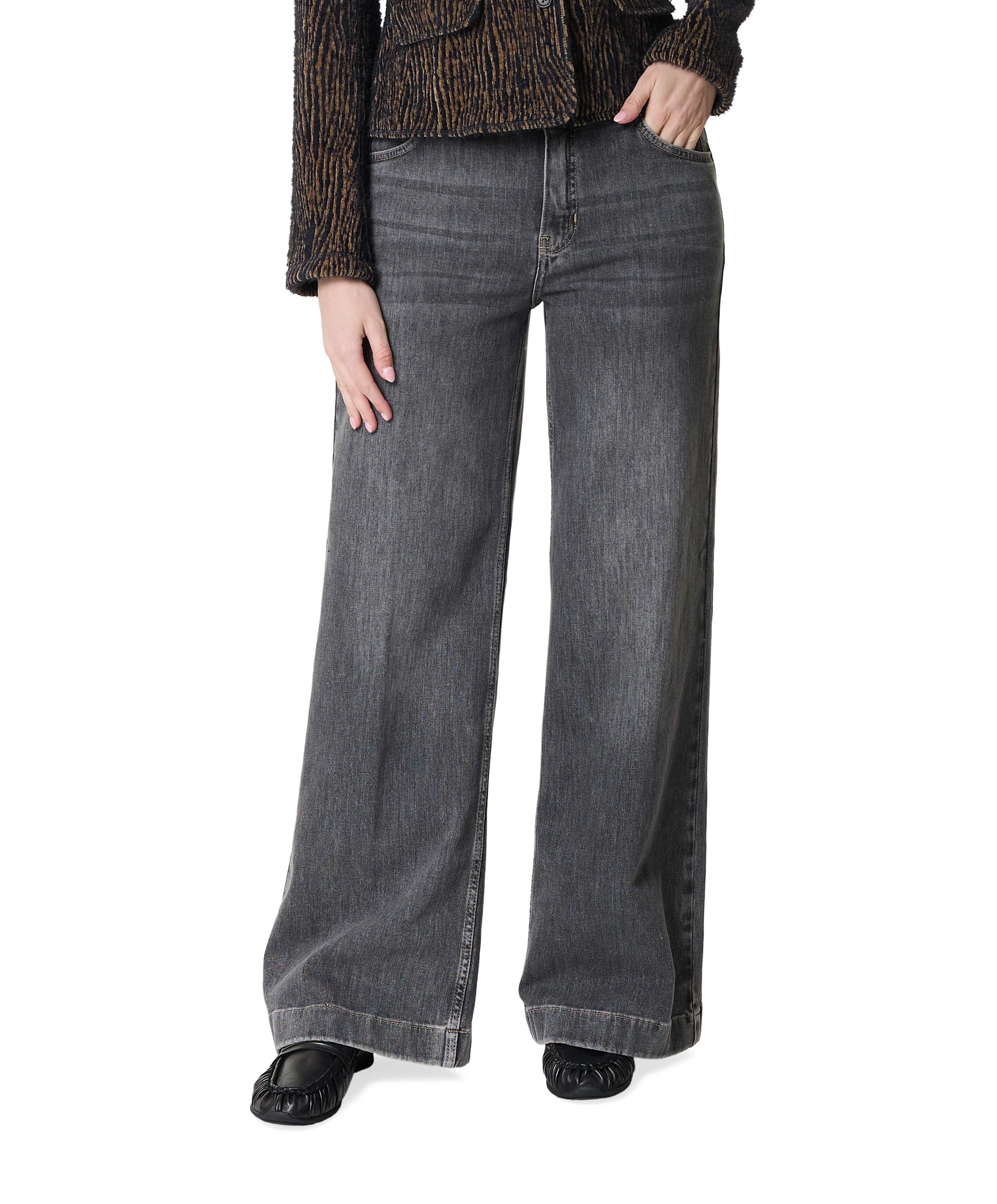 Rosner Audrey Wide Leg Palazzo dames jeans grijs