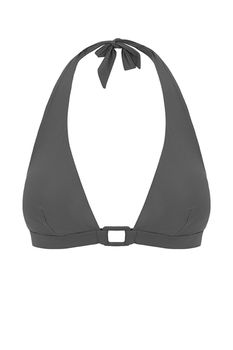 Top de biquíni halter arandela verde - pernas