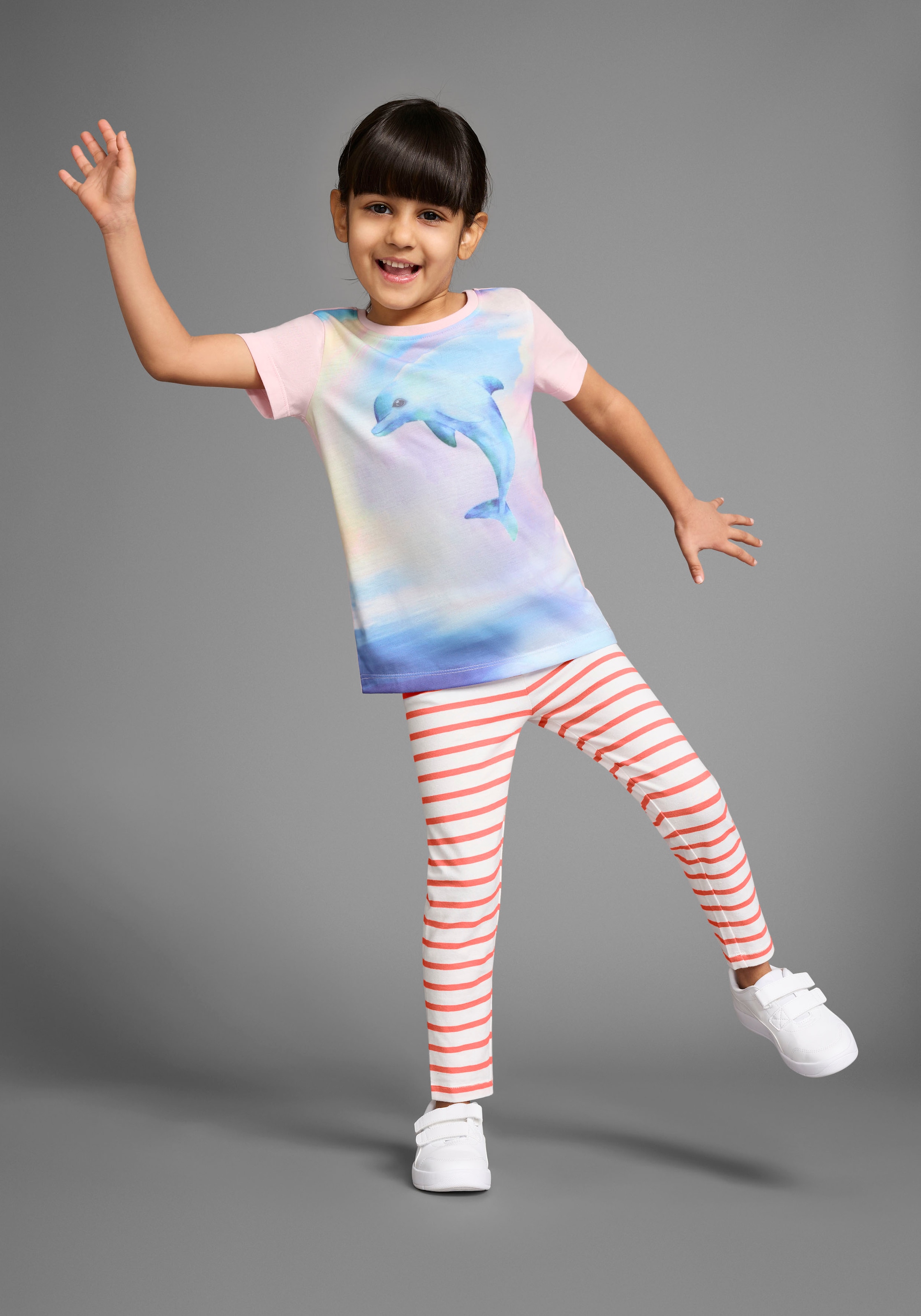 KIDSWORLD Leggings »2er Pack Ringel-Leggings für kleine Mädchen«  Leggingspackung für kleine Mädchen