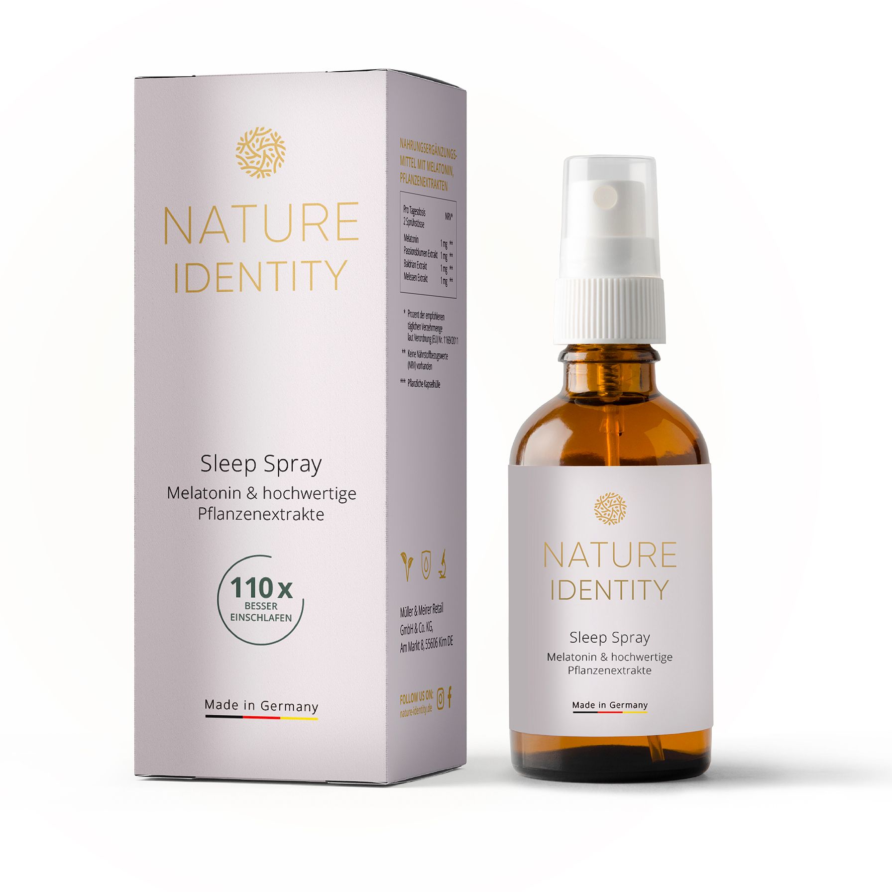 Nature Identity MELATONIN SLEEP Spray 1mg