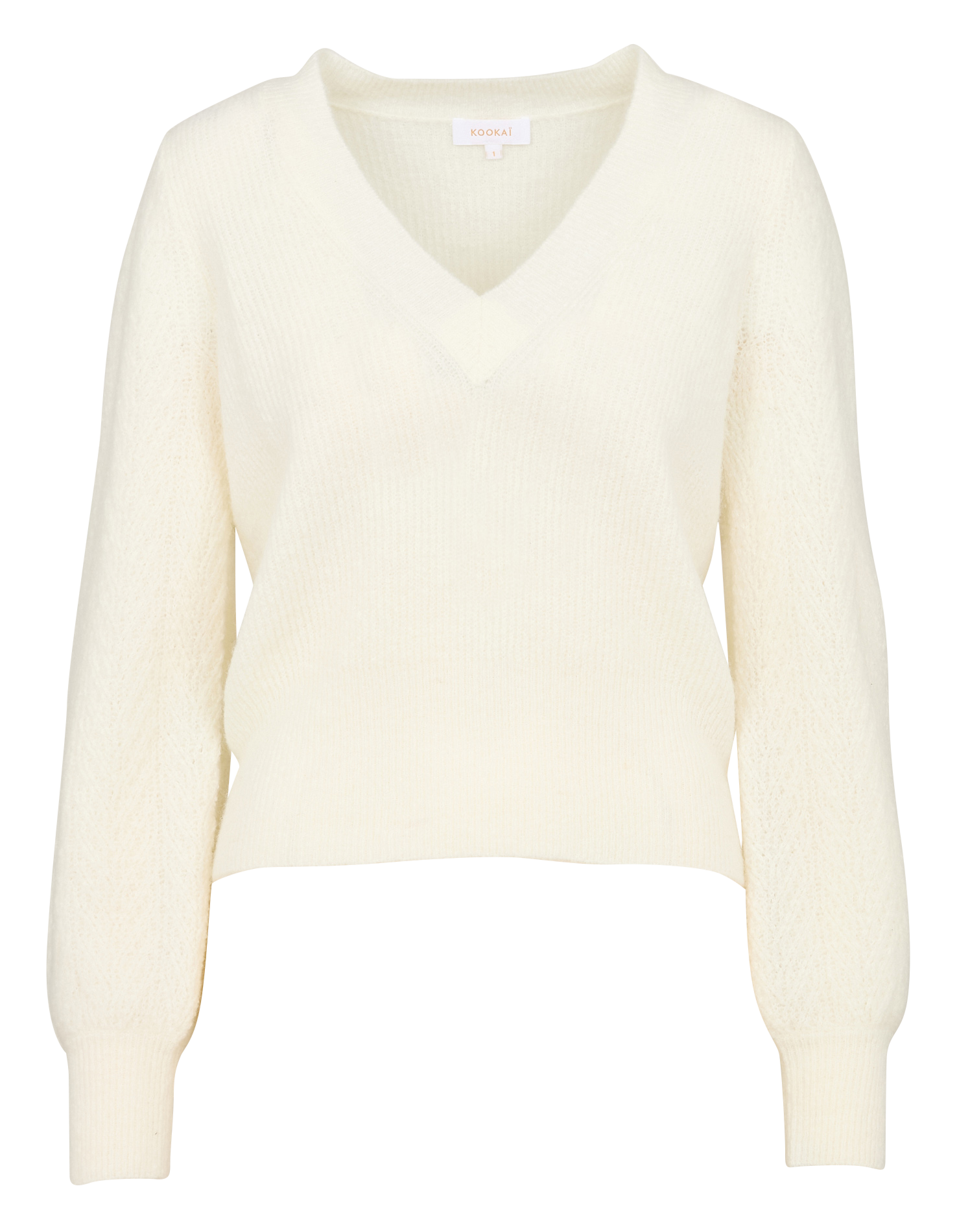 DAYANA - Pull col V| Blanc