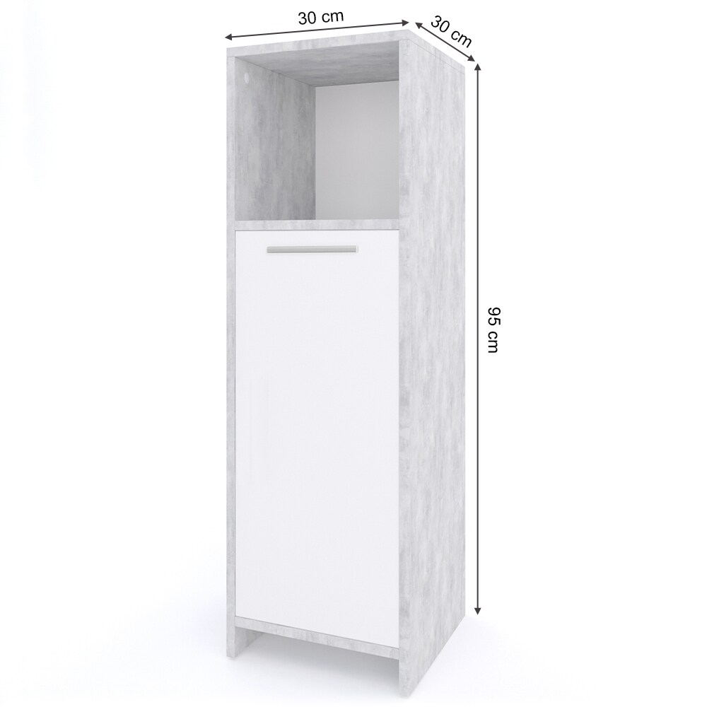 Vicco Badschrank Kiko Midischrank Badezimmerschrank Badmöbel Bad Beton