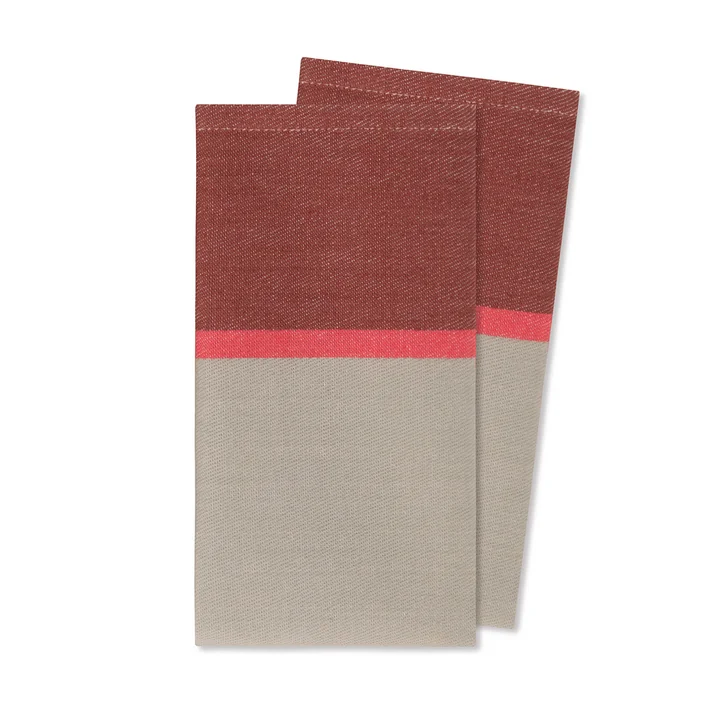 Remember - Baumwoll-Servietten (2er-Set), raspberry