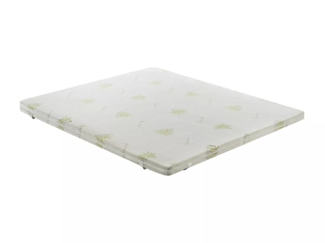 iLoveSleep - surmatelas à mémoire de forme - hauteur 10 cm - déhoussable en aloe vera 80x190