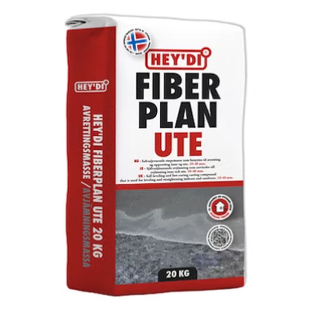 AVRETTINGSMASSE HEY'DI FIBERPLAN UTE 20KG